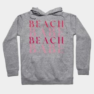 Beach Babe Fun Summer, Beach, Sand, Surf Design. Hoodie
